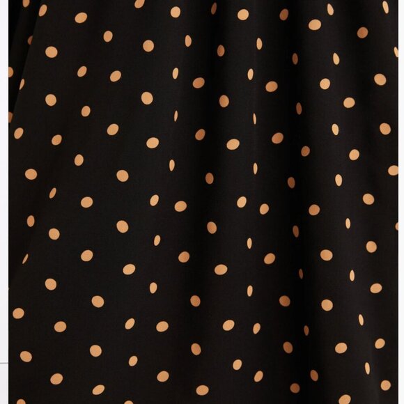 Madewell Lucie V-Neck Smocked Mini Dress in Oval Polka Dot - size 10 - Picture 5 of 15